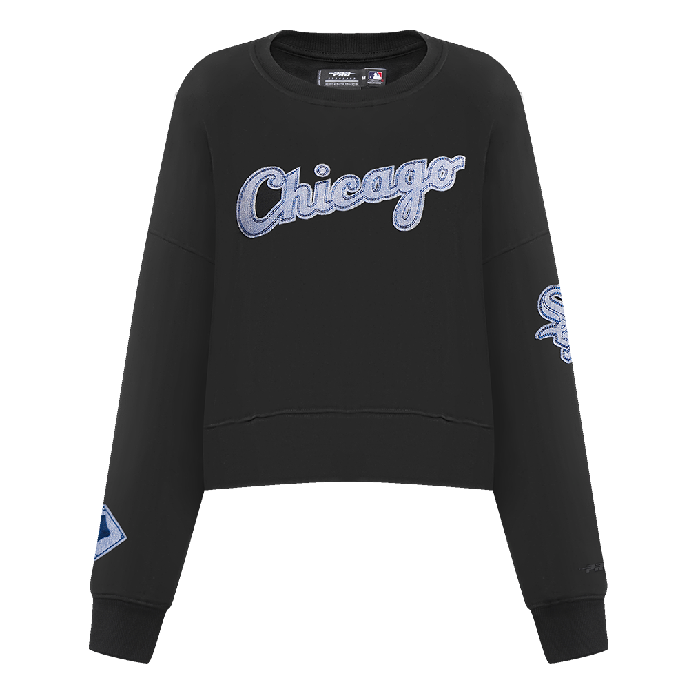 MLB CHICAGO WHITE SOX VARSITY BLUES CHANDAIL À COL ROND POUR FEMME (NOIR)