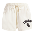MLB CHICAGO WHITE SOX TRIPLE TONAL W WOVEN WOMEN'S SHORT (EGGSHELL)