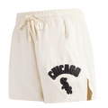 MLB CHICAGO WHITE SOX TRIPLE TONAL W WOVEN WOMEN'S SHORT (EGGSHELL)