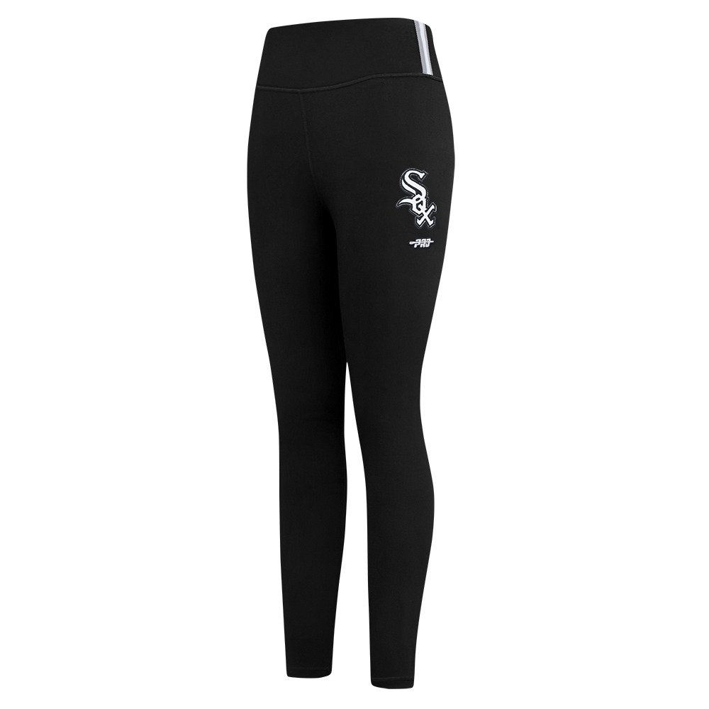 MLB CHICAGO WHITE SOX CLASSIC CHENILLE LEGGING EN JERSEY ÉPAIS POUR FEMME (NOIR)