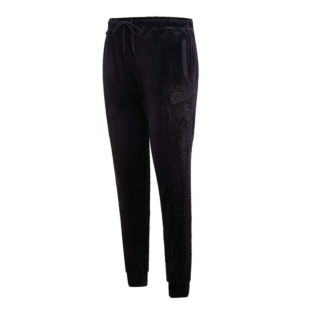 MLB CHICAGO WHITE SOX TRIPLE BLACK WOMEN'S VELOUR JOGGER (TRIPLE BLACK)