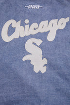 MLB CHICAGO WHITE SOX VARSITY BLUES BLOUSON COLLÉGIAL EN DENIM POUR FEMME (DENIM/LIN)