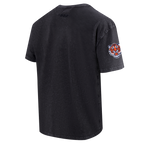 MLB DETROIT TIGERS HAUT CHROME EN JERSEY DE COTON À ÉPAULES TOMBANTES POUR HOMME (NOIR DÉLAVÉ)