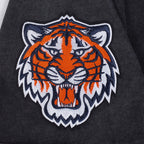 MLB DETROIT TIGERS HAUT CHROME EN JERSEY DE COTON À ÉPAULES TOMBANTES POUR HOMME (NOIR DÉLAVÉ)