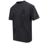 MLB DETROIT TIGERS WASHED VANGUARD T-SHIRT À MANCHES COURTES POUR HOMME (NOIR DÉLAVÉ)