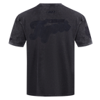 MLB DETROIT TIGERS WASHED VANGUARD T-SHIRT À MANCHES COURTES POUR HOMME (NOIR DÉLAVÉ)