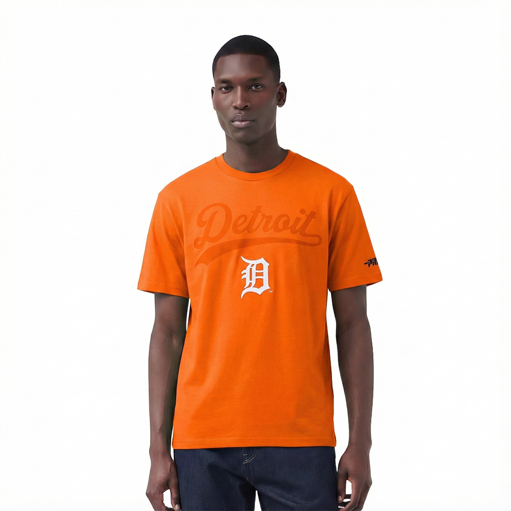 MLB DETROIT TIGERS LIVING LARGE MEN'S CJ DROP SHOULDER TOP (ORANGE)