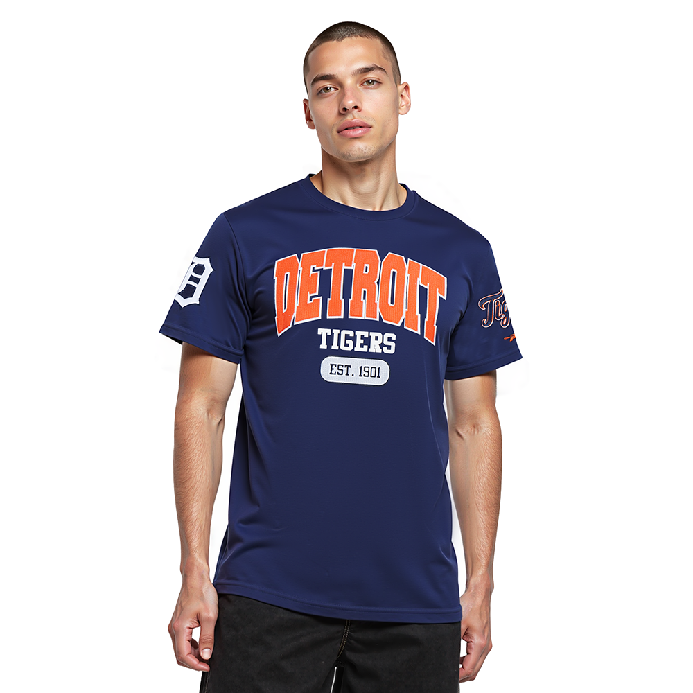 MLB DETROIT TIGERS CITY ARCH HAUT EN JERSEY SIMPLE POUR HOMME (MARINE MINUIT)