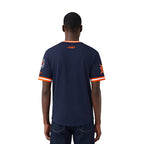 MLB DETROIT TIGERS CLASSIC CHENILLE HAUT EN MAILLE DOUBLE POUR HOMME (MARINE MINUIT/ORANGE)