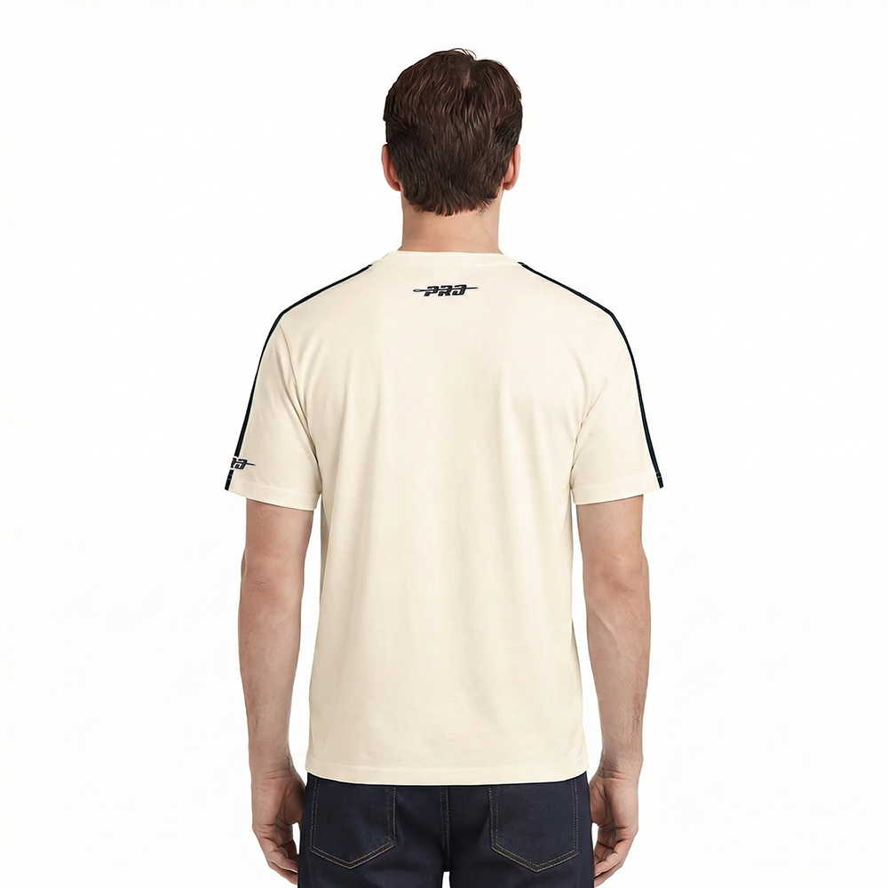 MLB DETROIT TIGERS RETRO CLASSICS HAUT EN JERSEY SIMPLE À BANDES POUR HOMME (COQUILLE D'ŒUF/MARINE MINUIT)