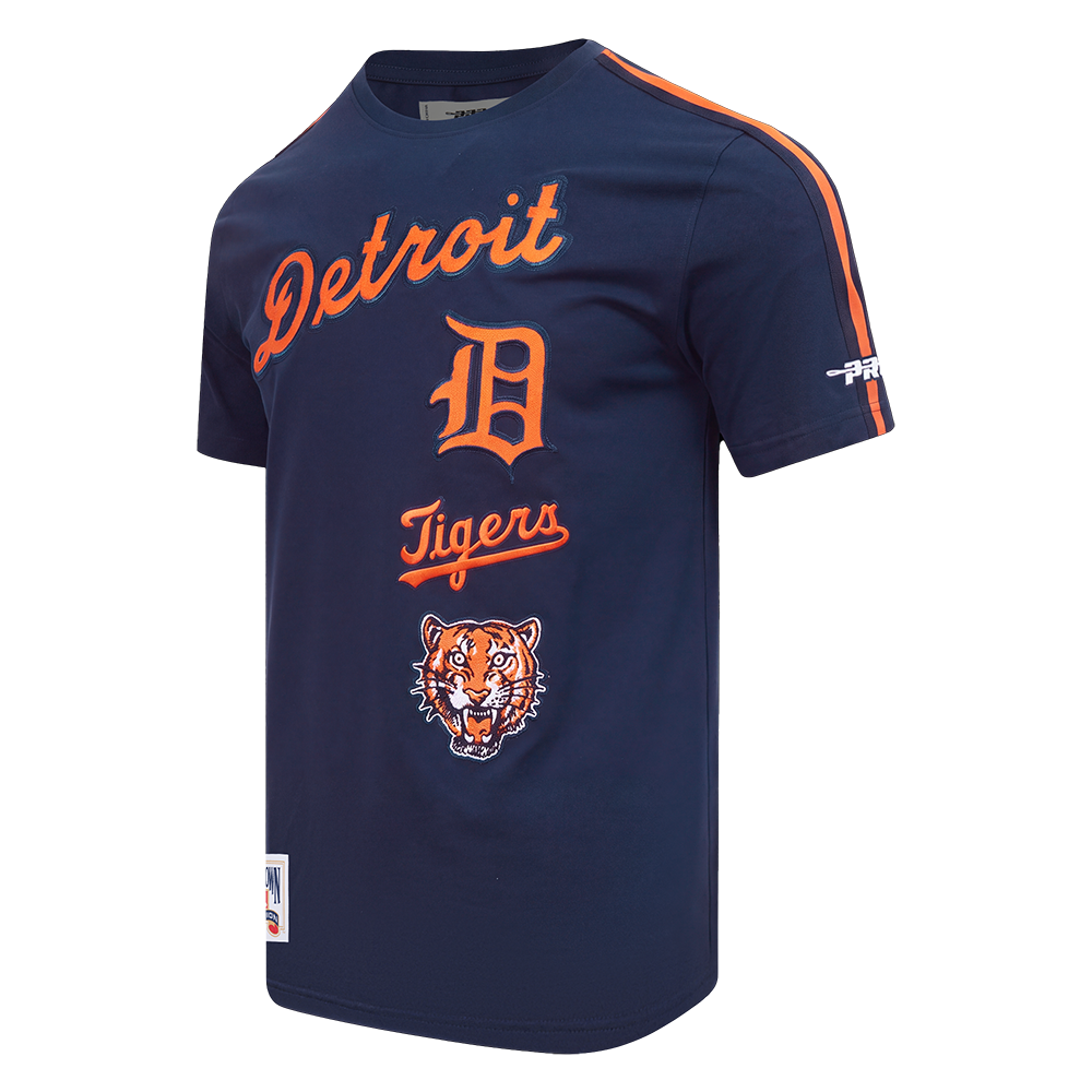 MLB DETROIT TIGERS RETRO CLASSICS HAUT POUR HOMME (MARINE MINUIT/ORANGE/MARINE MINUIT)