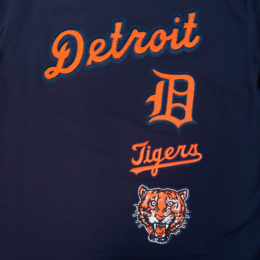 MLB DETROIT TIGERS RETRO CLASSICS HAUT POUR HOMME (MARINE MINUIT/ORANGE/MARINE MINUIT)