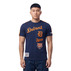 MLB DETROIT TIGERS RETRO CLASSICS HAUT POUR HOMME (MARINE MINUIT/ORANGE/MARINE MINUIT)