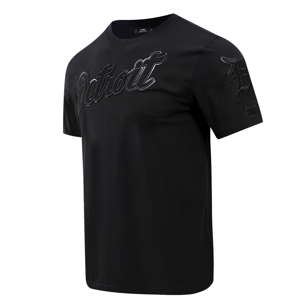 MLB DETROIT TIGERS TRIPLE BLACK LOGO PRO TEAM MEN'S TOP (BLACK)