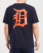 MLB DETROIT TIGERS HAUT PRO TEAM À BANDES ET À LOGO POUR HOMME (MARINE MINUIT/ORANGE)