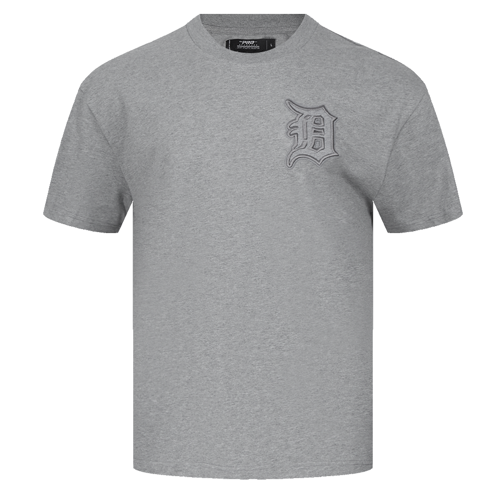 MLB DETROIT TIGERS NEUTRAL HAUT EN JERSEY DE COTON À ÉPAULES TOMBANTES POUR HOMME (GRIS CHINÉ FONCÉ)