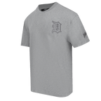 MLB DETROIT TIGERS NEUTRAL HAUT EN JERSEY DE COTON À ÉPAULES TOMBANTES POUR HOMME (GRIS CHINÉ FONCÉ)
