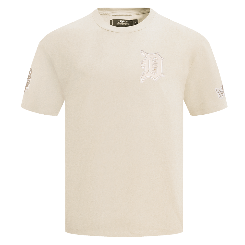 MLB DETROIT TIGERS NEUTRAL HAUT À ÉPAULES TOMBANTES POUR HOMME (COQUILLE D'ŒUF)
