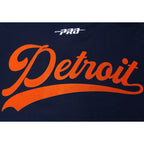 MLB DETROIT TIGERS LIVING LARGE MEN'S DROP SHOULDER LS TOP (MIDNIGHT NAVY)