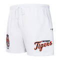 MLB DETROIT TIGERS SOUVENIR SHORT EN FILET POUR HOMME (BLANC)