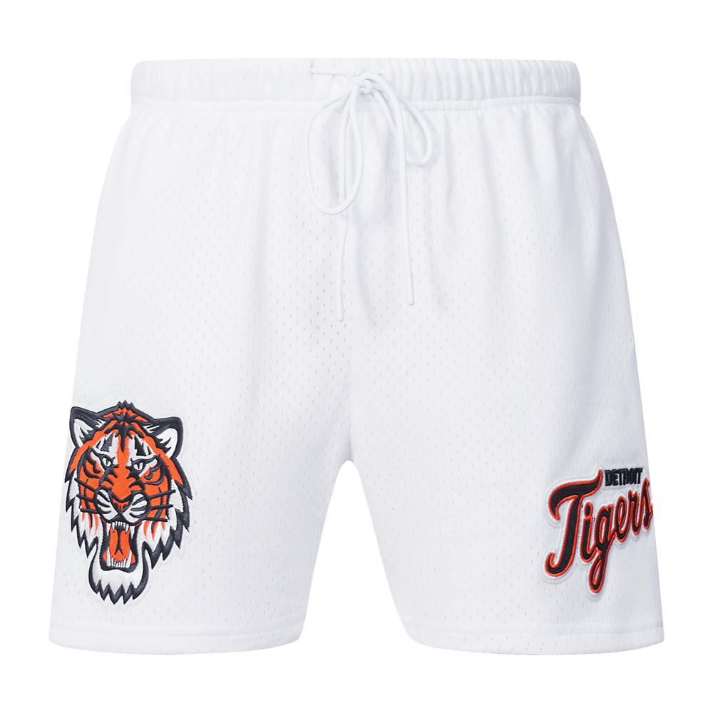 MLB DETROIT TIGERS SOUVENIR SHORT EN FILET POUR HOMME (BLANC)