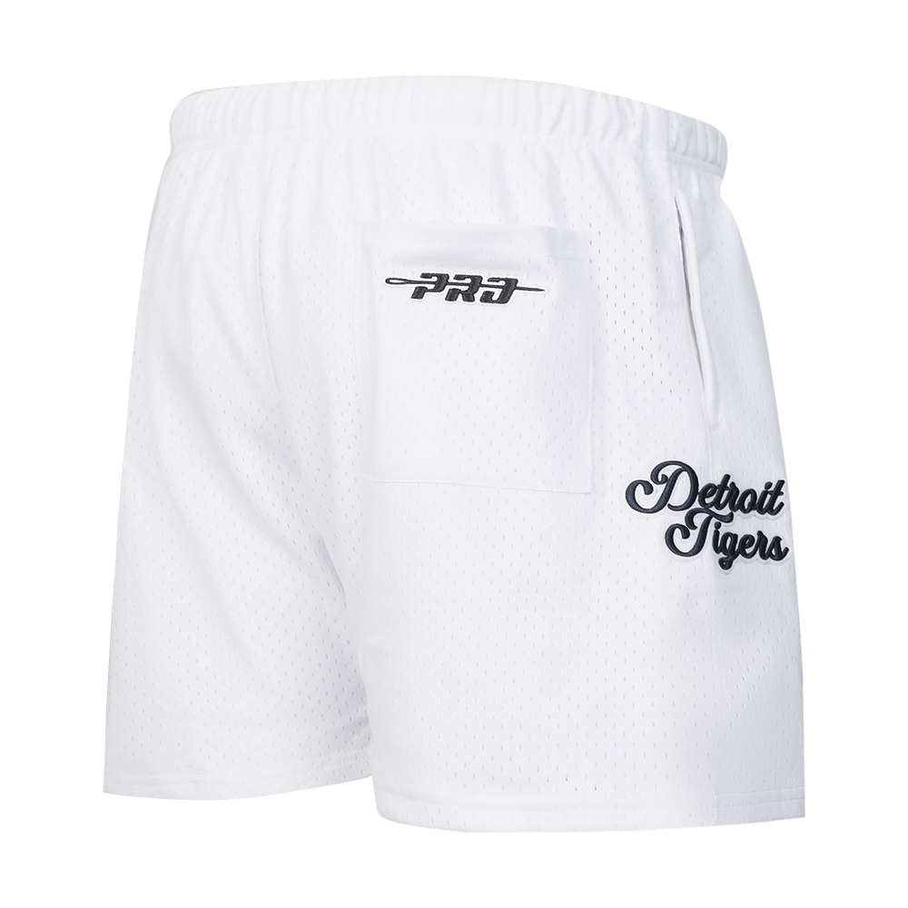 MLB DETROIT TIGERS SOUVENIR SHORT EN FILET POUR HOMME (BLANC)