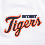 MLB DETROIT TIGERS SOUVENIR SHORT EN FILET POUR HOMME (BLANC)