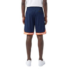MLB DETROIT TIGERS CLASSIC CHENILLE SHORT PRO EN MAILLE DOUBLE POUR HOMME (MARINE MINUIT/ORANGE)
