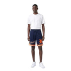 MLB DETROIT TIGERS CLASSIC CHENILLE SHORT PRO EN MAILLE DOUBLE POUR HOMME (MARINE MINUIT/ORANGE)
