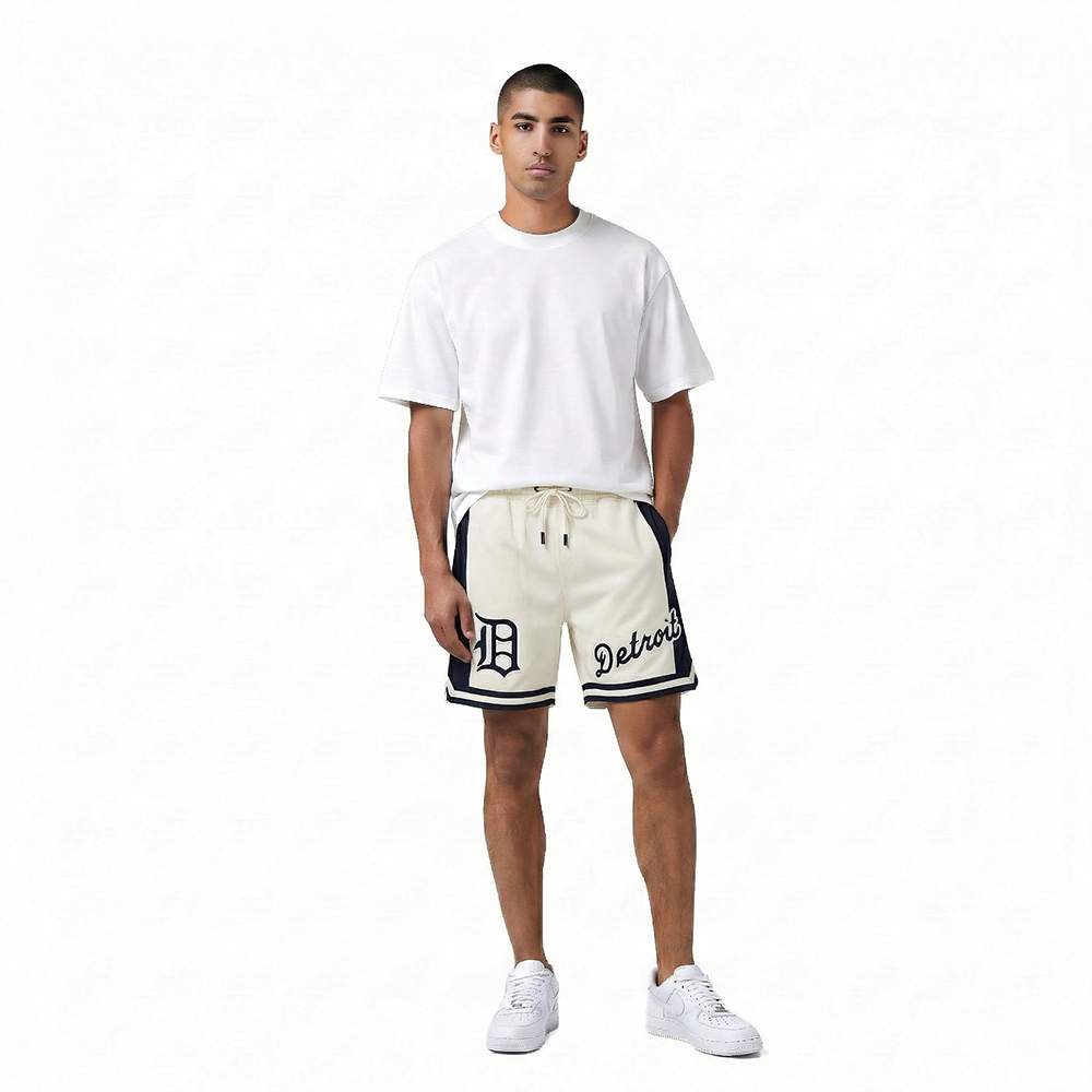 MLB DETROIT TIGERS RETRO CLASSICS MEN'S PRO 2.0 DK SHORT (EGGSHELL/ MIDNIGHT NAVY)