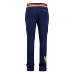 MLB DETROIT TIGERS SCRIPT TAIL MEN'S RIB FLC SWEATPANT (MIDNIGHT NAVY/ORANGE/MIDNIGHT NAVY)