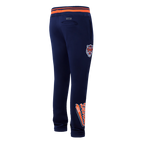 MLB DETROIT TIGERS SCRIPT TAIL MEN'S RIB FLC SWEATPANT (MIDNIGHT NAVY/ORANGE/MIDNIGHT NAVY)