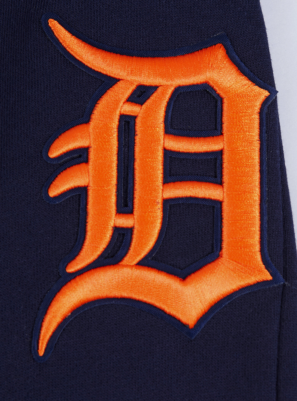 MLB DETROIT TIGERS SCRIPT TAIL MEN'S RIB FLC SWEATPANT (MIDNIGHT NAVY/ORANGE/MIDNIGHT NAVY)