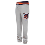 MLB DETROIT TIGERS MASH UP PANTALON OUATÉ EN MOLLETON CÔTELÉ POUR HOMME (GRIS CHINÉ/MARINE MINUIT/ORANGE)