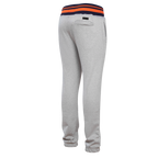 MLB DETROIT TIGERS MASH UP PANTALON OUATÉ EN MOLLETON CÔTELÉ POUR HOMME (GRIS CHINÉ/MARINE MINUIT/ORANGE)