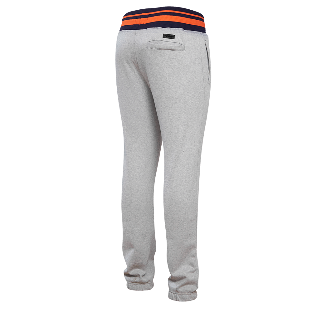MLB DETROIT TIGERS MASH UP PANTALON OUATÉ EN MOLLETON CÔTELÉ POUR HOMME (GRIS CHINÉ/MARINE MINUIT/ORANGE)