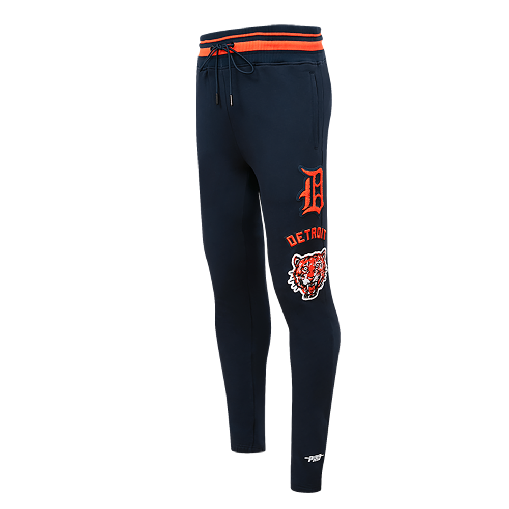 MLB DETROIT TIGERS RETRO CLASSIC PANTALON OUATÉ POUR HOMME (MARINE MINUIT/ORANGE/MINUIT)