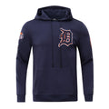 MLB DETROIT TIGERS CLASSIC CHENILLE MEN'S PULLOVER HOODIE (MIDNIGHT NAVY)