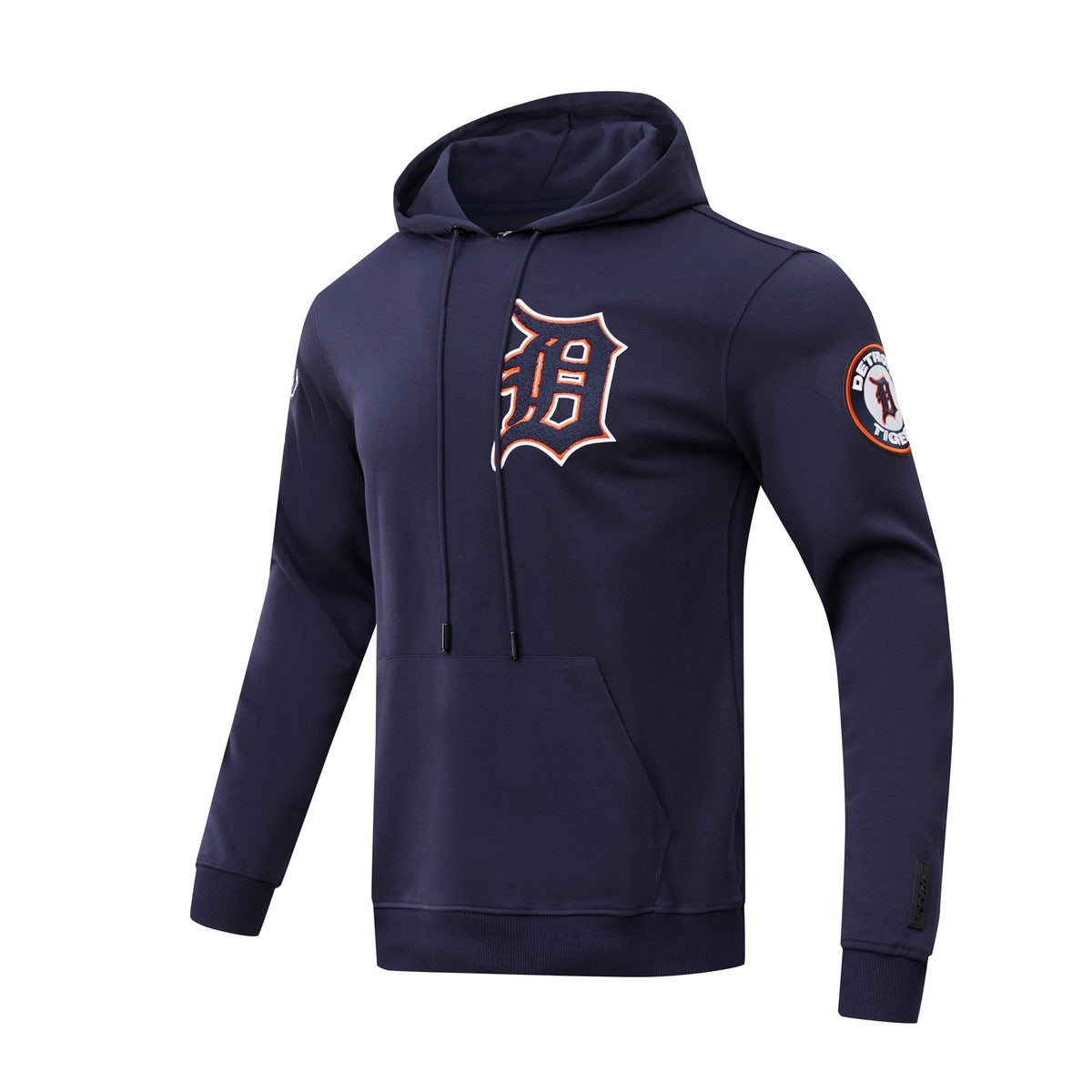 MLB DETROIT TIGERS CLASSIC CHENILLE MEN'S PULLOVER HOODIE (MIDNIGHT NAVY)