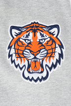 MLB DETROIT TIGERS OLD ENGLISH CHANDAIL À CAPUCHON EN MOLLETON POUR HOMME (GRIS CHINÉ)