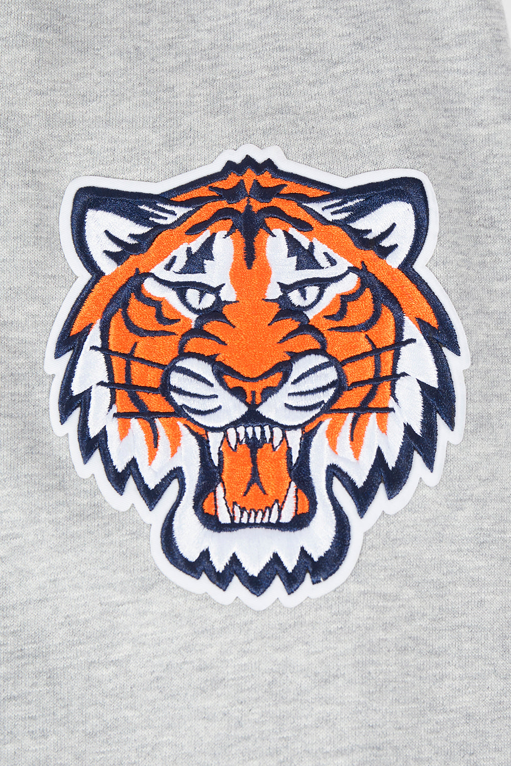 MLB DETROIT TIGERS OLD ENGLISH CHANDAIL À CAPUCHON EN MOLLETON POUR HOMME (GRIS CHINÉ)