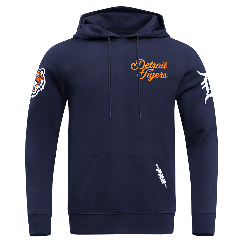 MLB DETROIT TIGERS SOUVENIR MEN'S FLC PO HOODIE (MIDNIGHT NAVY)