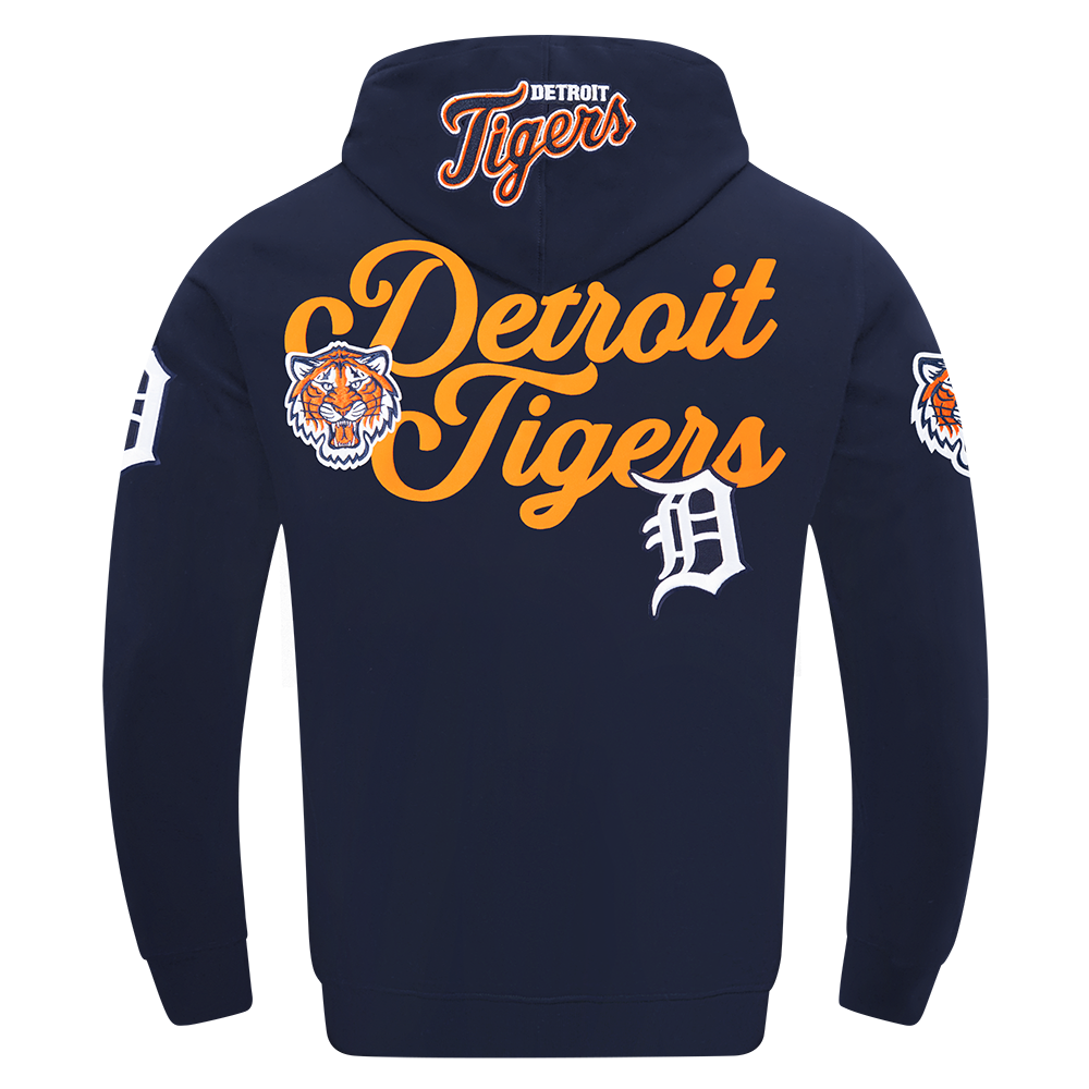 MLB DETROIT TIGERS SOUVENIR MEN'S FLC PO HOODIE (MIDNIGHT NAVY)