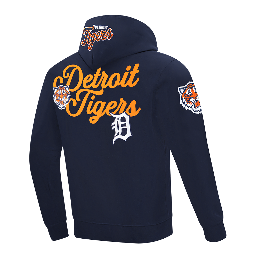 MLB DETROIT TIGERS SOUVENIR MEN'S FLC PO HOODIE (MIDNIGHT NAVY)