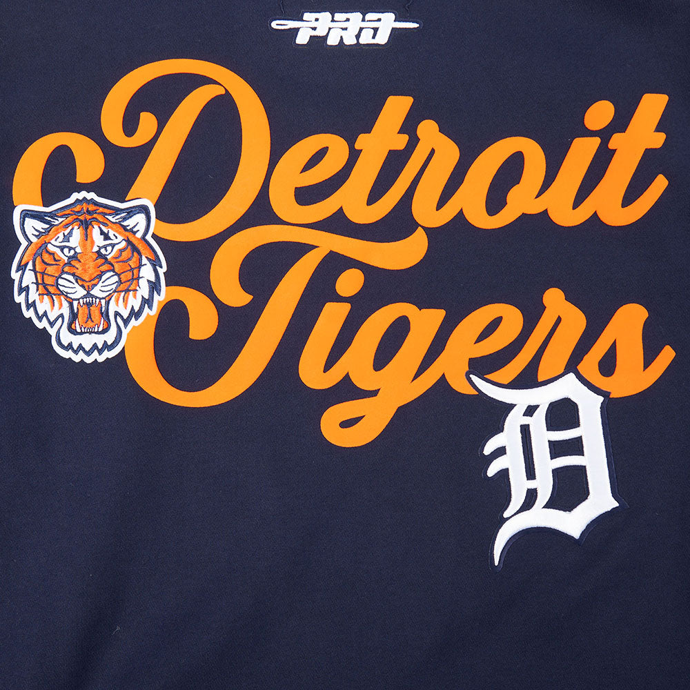 MLB DETROIT TIGERS SOUVENIR MEN'S FLC PO HOODIE (MIDNIGHT NAVY)