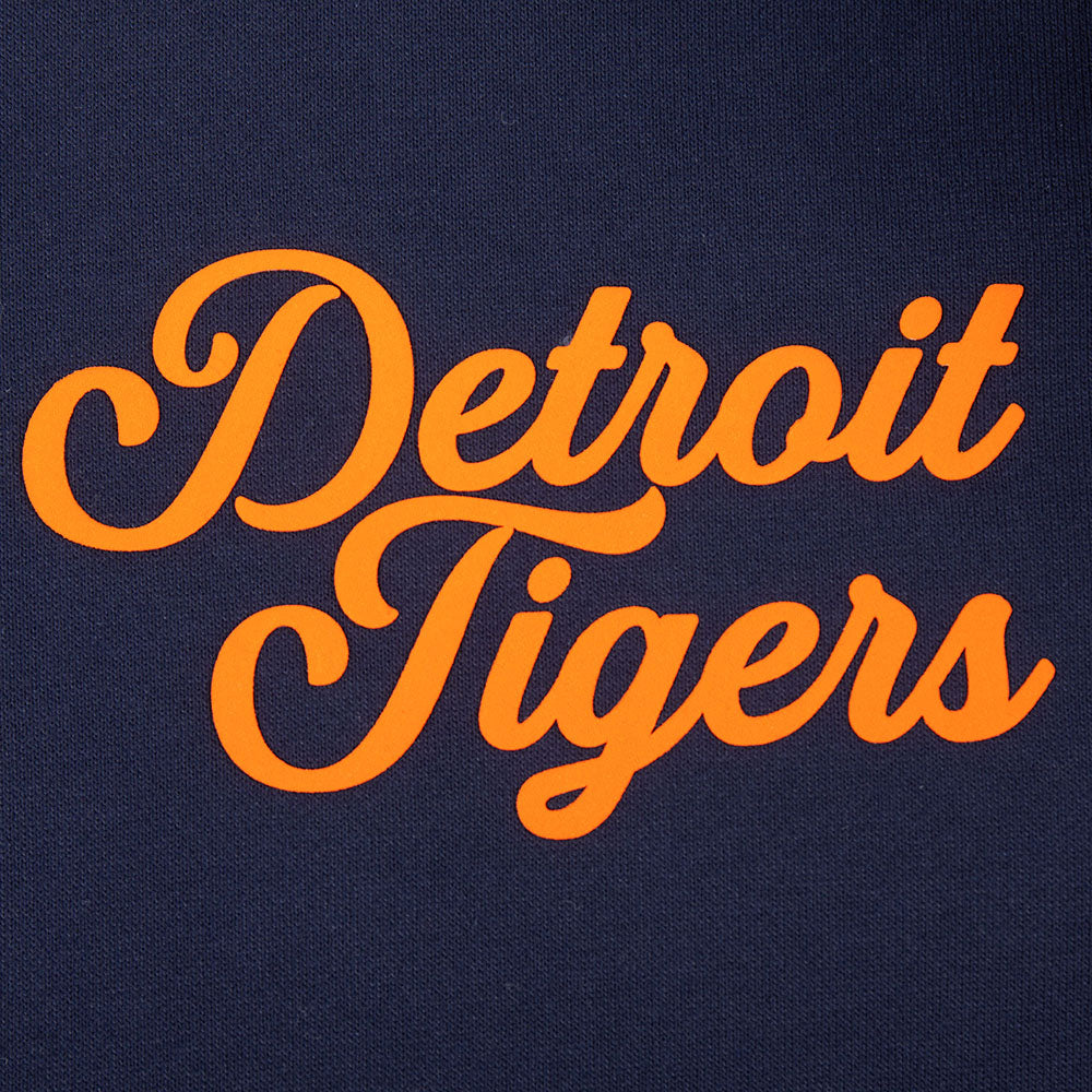 MLB DETROIT TIGERS SOUVENIR MEN'S FLC PO HOODIE (MIDNIGHT NAVY)