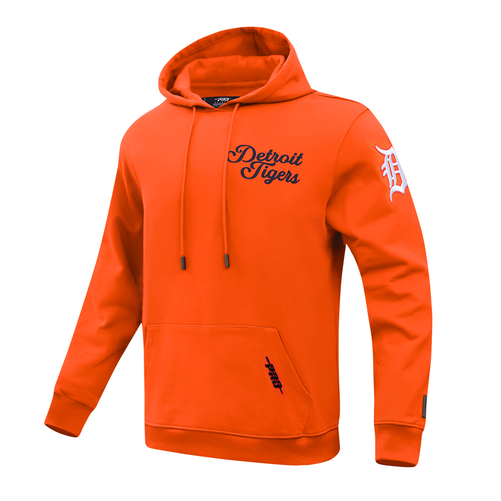 MLB DETROIT TIGERS SOUVENIR MEN'S FLC PO HOODIE (ORANGE)