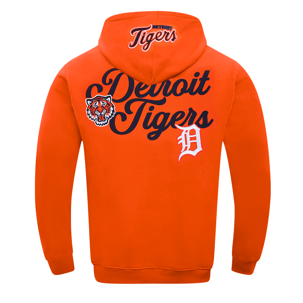 MLB DETROIT TIGERS SOUVENIR CHANDAIL À CAPUCHON EN MOLLETON POUR HOMME (ORANGE)