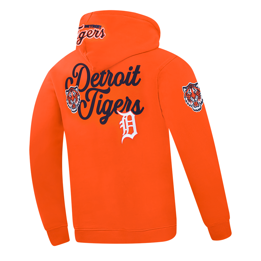 MLB DETROIT TIGERS SOUVENIR CHANDAIL À CAPUCHON EN MOLLETON POUR HOMME (ORANGE)