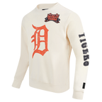 MLB DETROIT TIGERS REBEL ATHLETICS MEN'S CREWNECK (EGGSHELL)